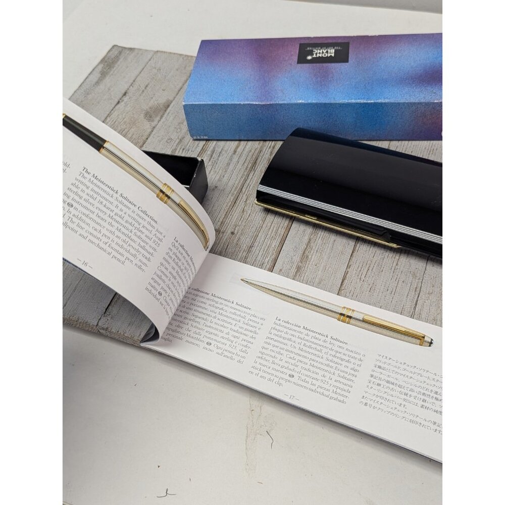 Used Mont Blanc Pen Presentation Box, Service Booklet, Storage Box  ** BOX ONLY - Picture 12 of 15
